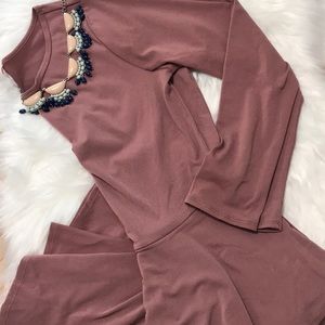 Slinky “Georgia” Dress, Dusty Rose